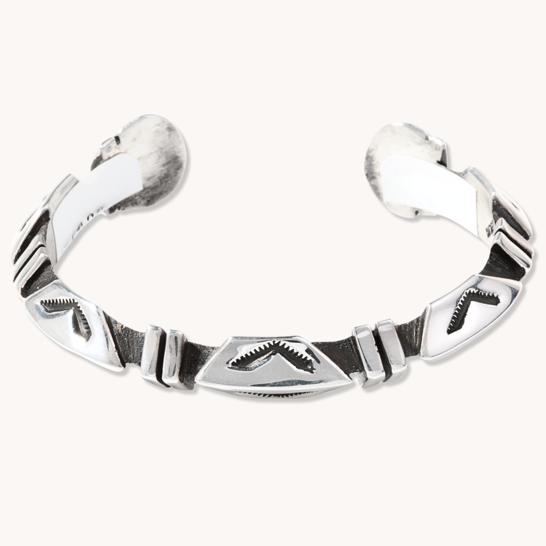 Geometric Silver Bracelet