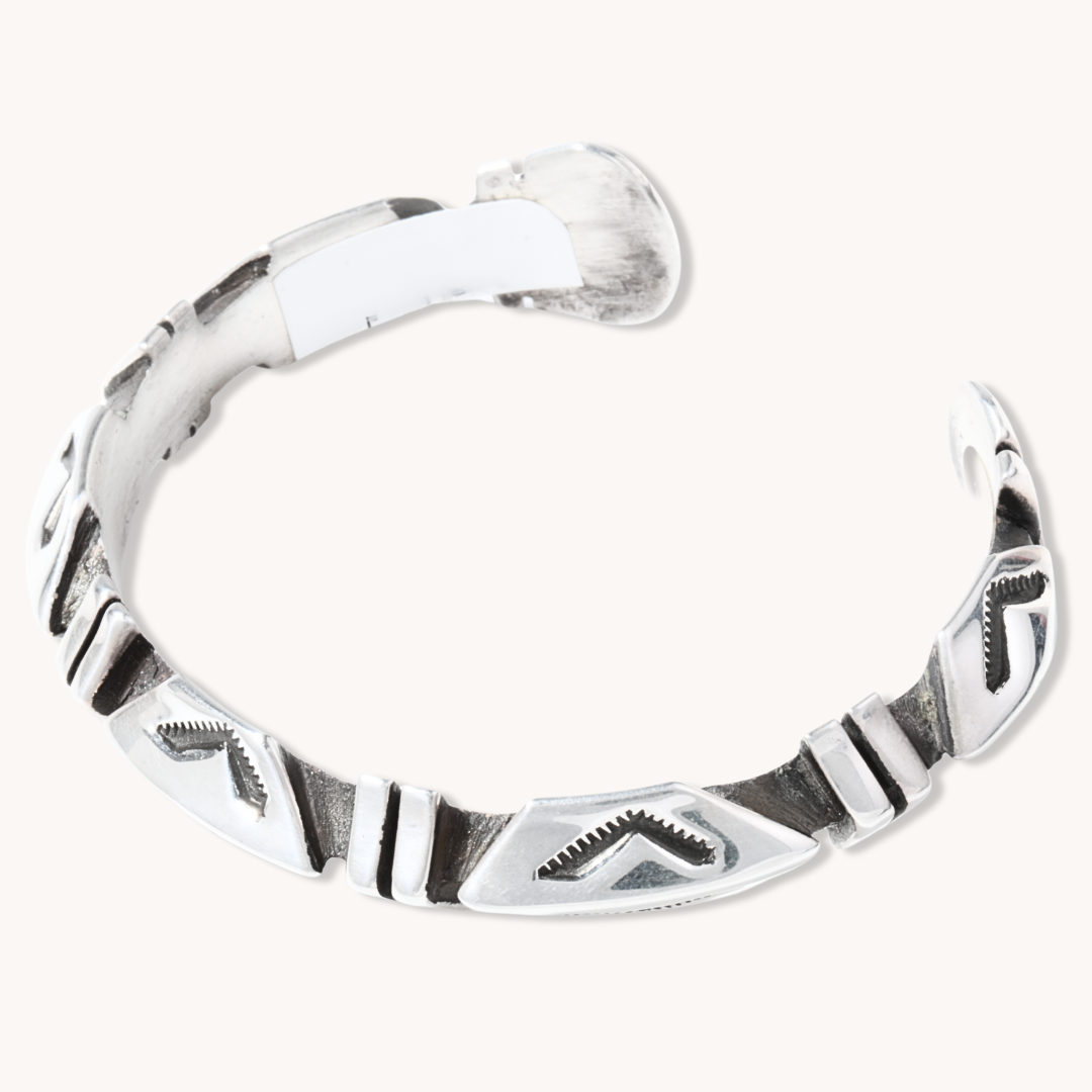 Geometric Silver Bracelet