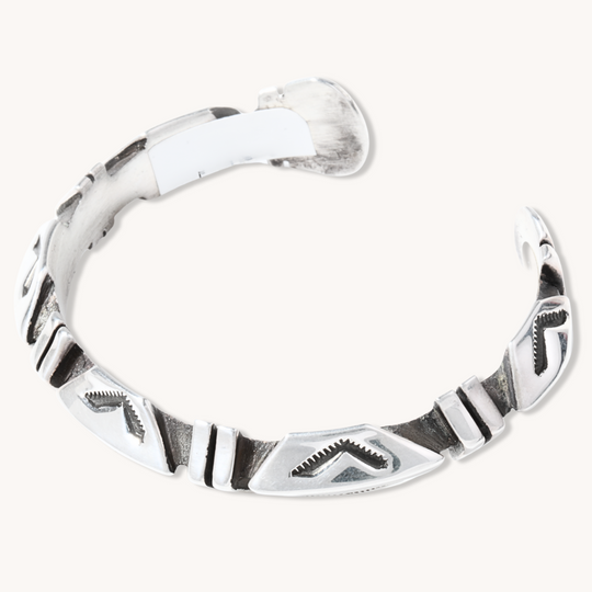 Geometric Silver Bracelet