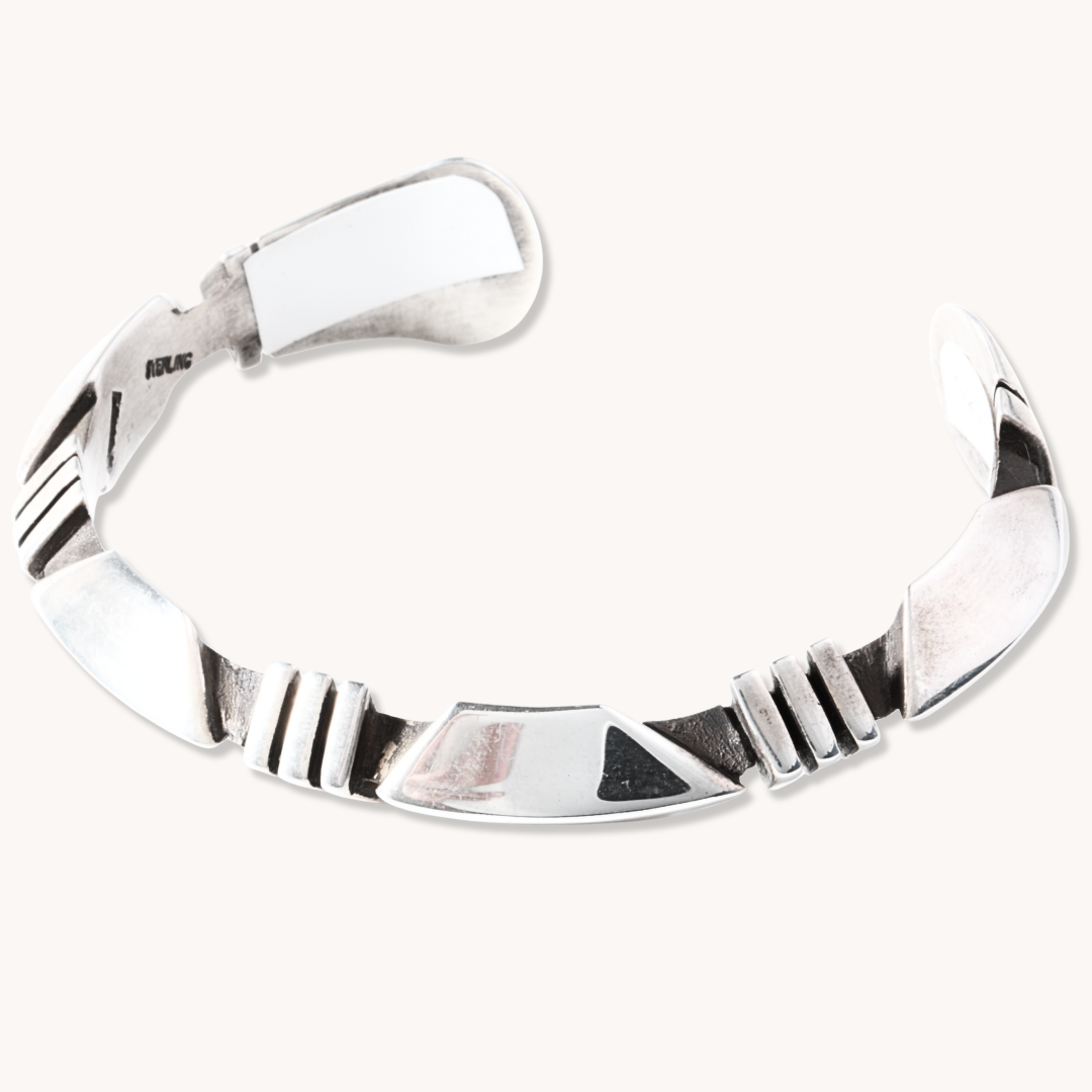 Hand-Cut Geometric Stackable Bracelet