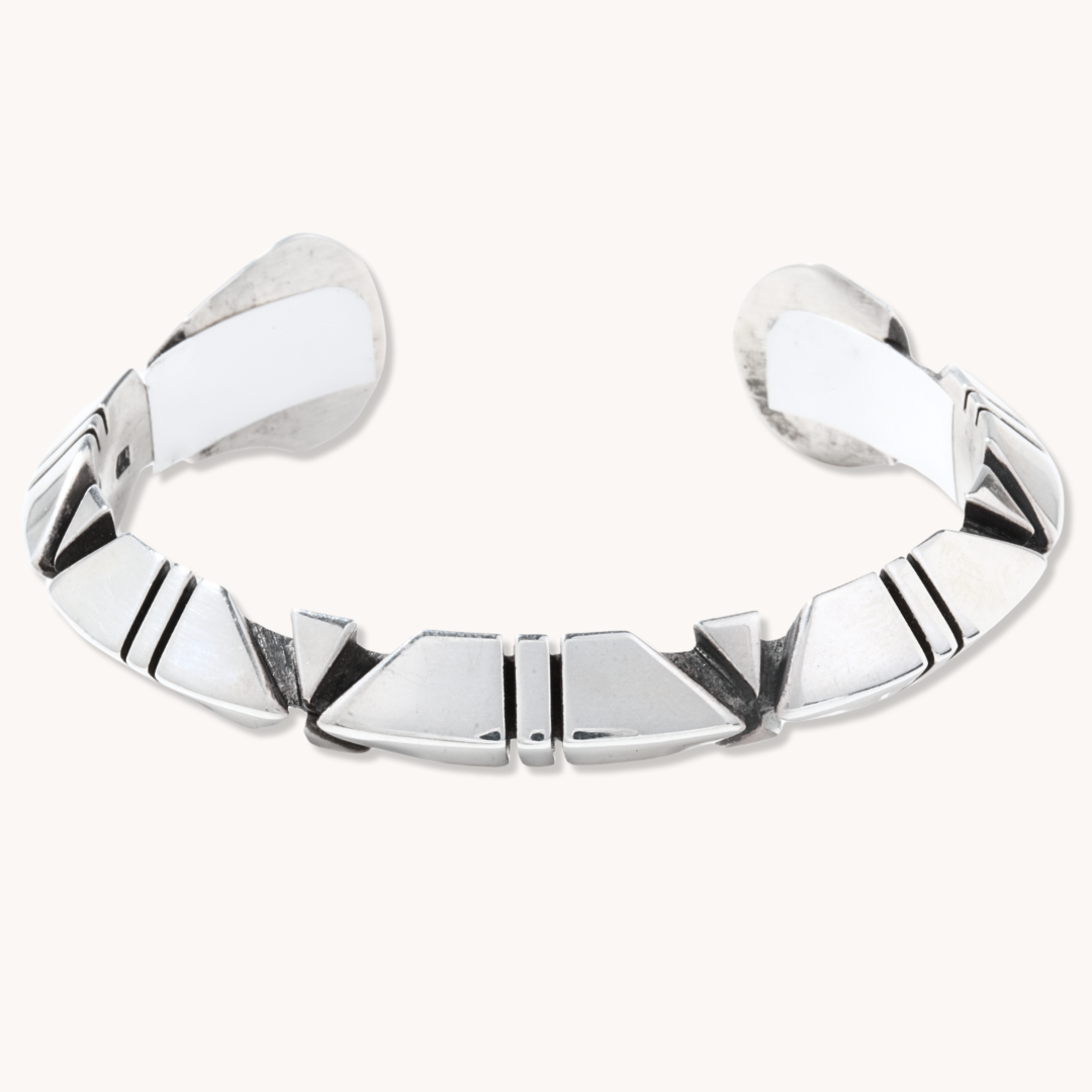 Geometric Silver Bracelet