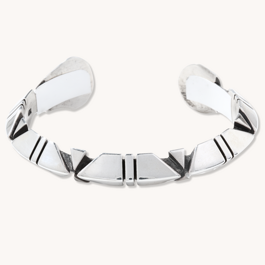 Geometric Silver Bracelet