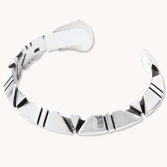 Geometric Silver Bracelet