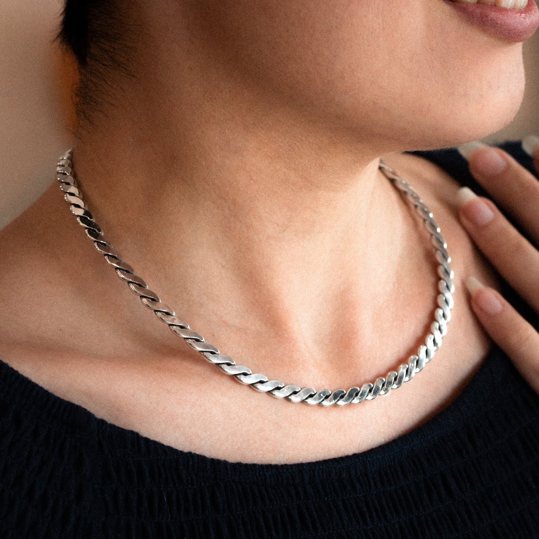 Braided Bar Choker Necklace