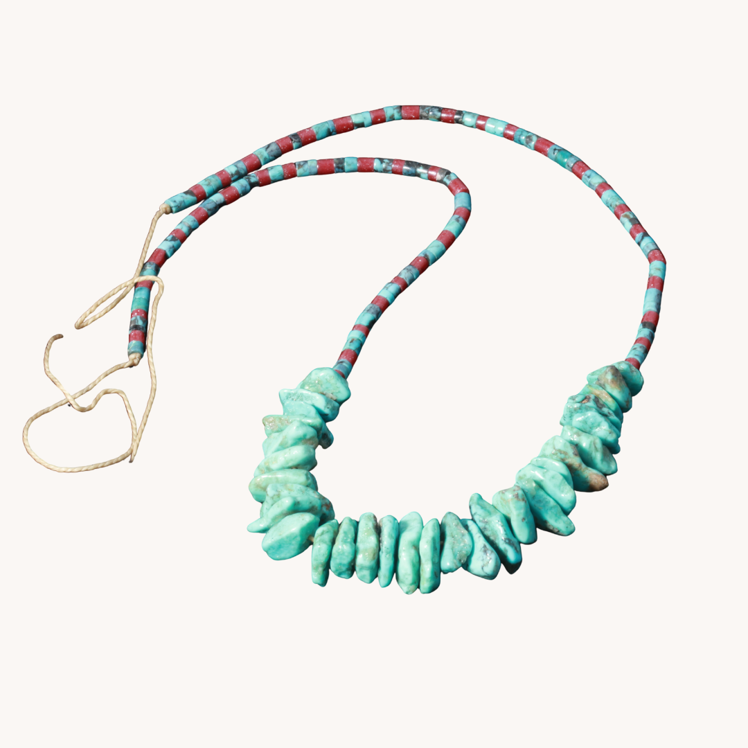 Turquoise Nugget Beads & Heishe Necklaces