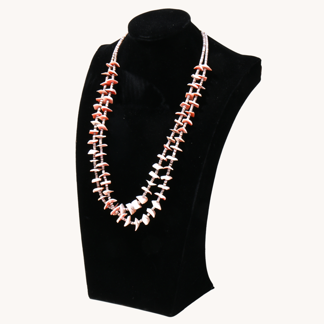 2-Strand Shell Heishe Necklace