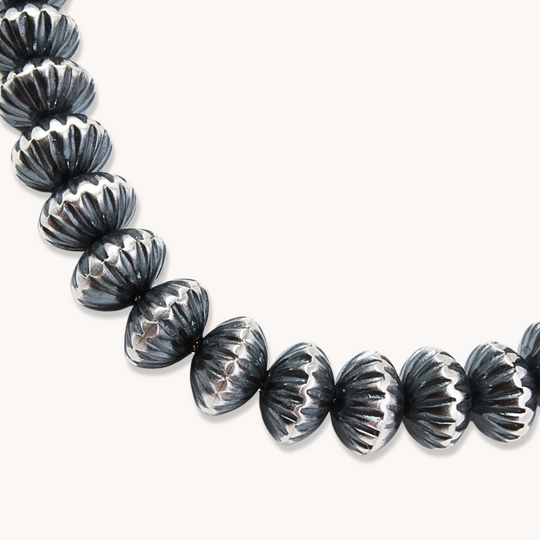 Handmade Fluted Navajo Pearls Necklace