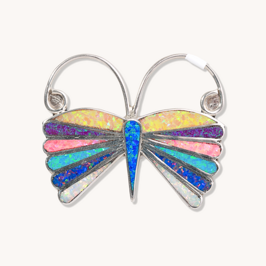 Multicolor Opal Butterfly Pins