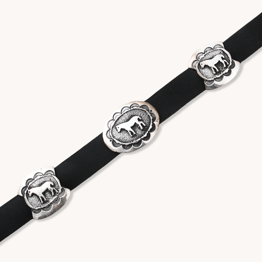 Horse Overlay Concho Belt