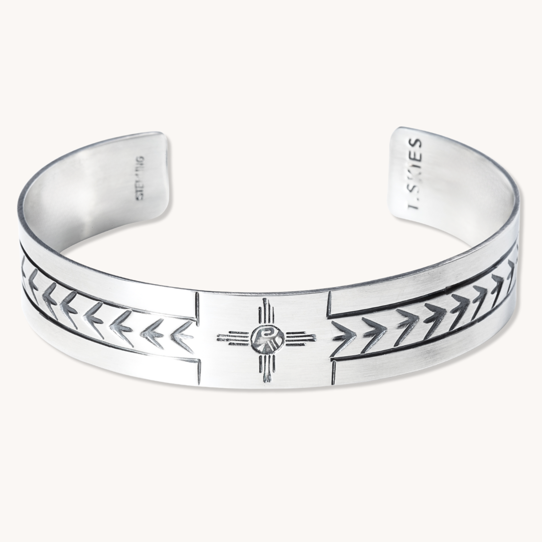 Sterling Silver Cuff Bracelet, Shop Hand Stamped Silver Bracelet