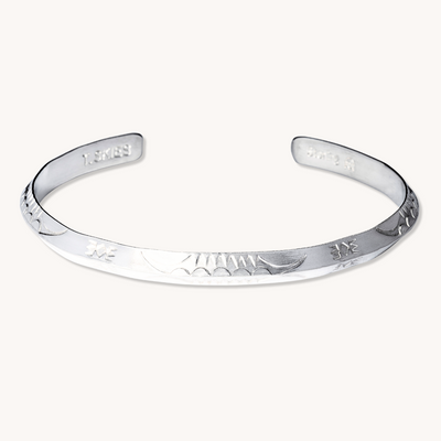 Stamp Dancer: Sagebrush Stacker Bracelet — hand-stamped sterling silver