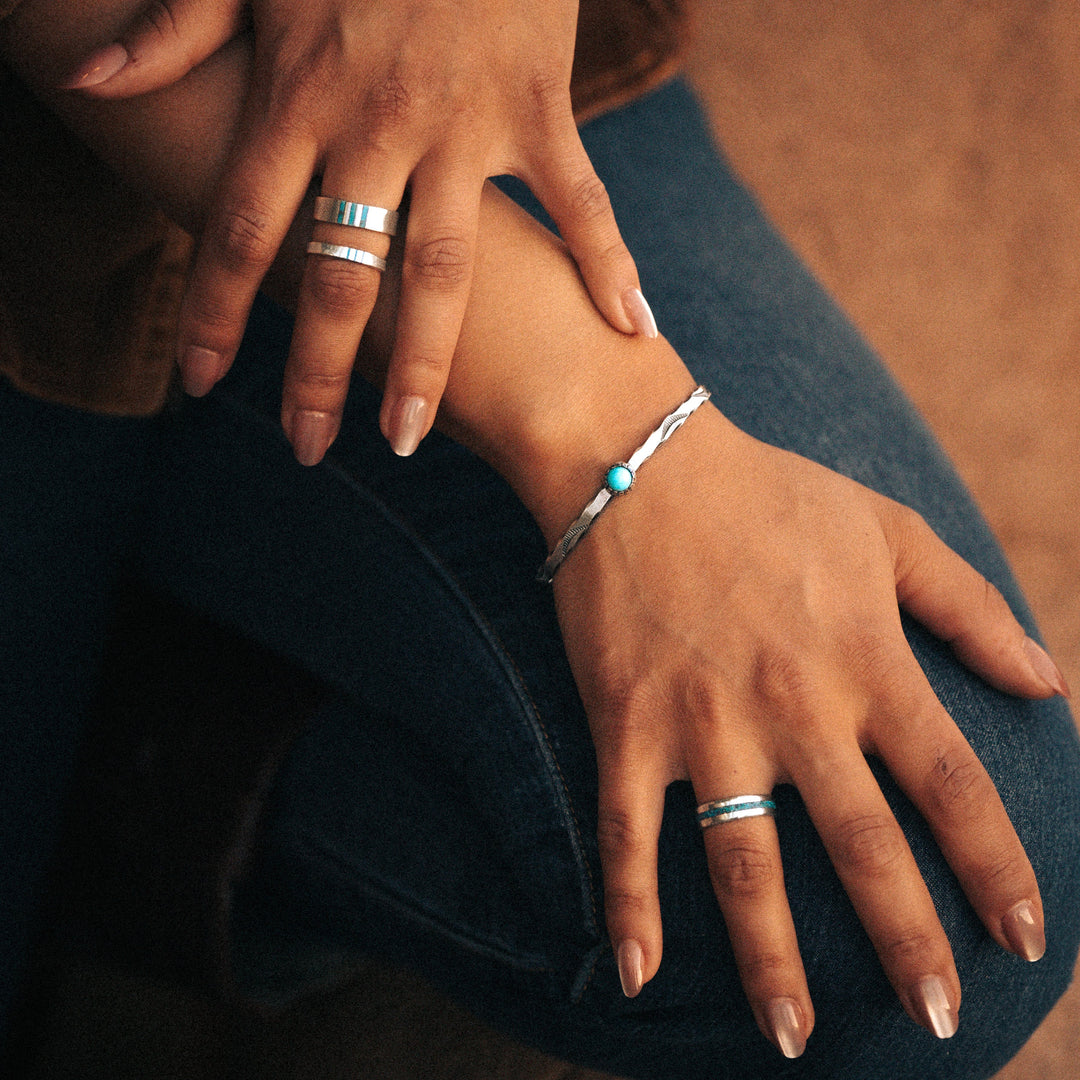 Stamp Dancer: Turquoise Rio Stacker Bracelet