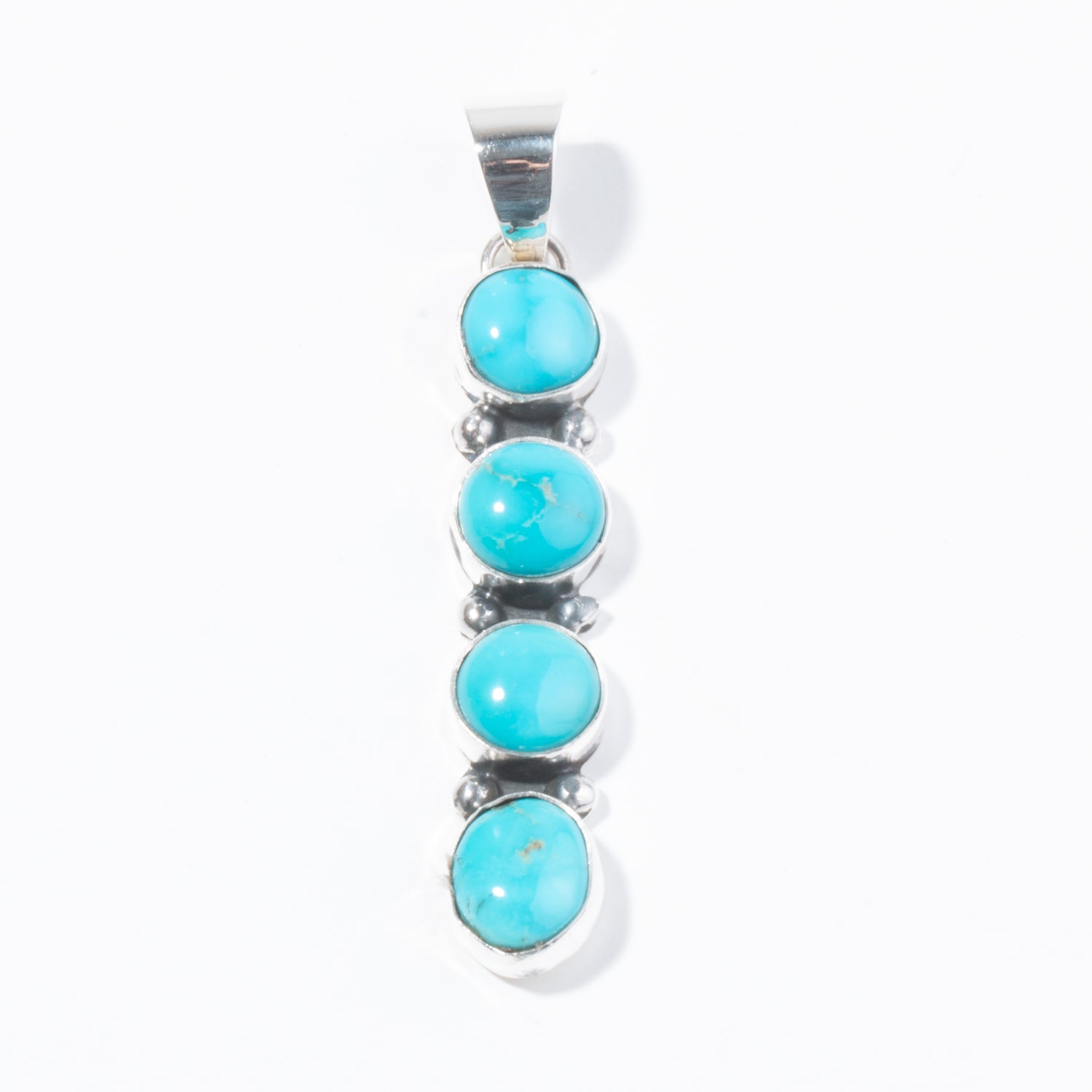 4-Stone Turquoise Pendant (by Mildred Parkhurst)