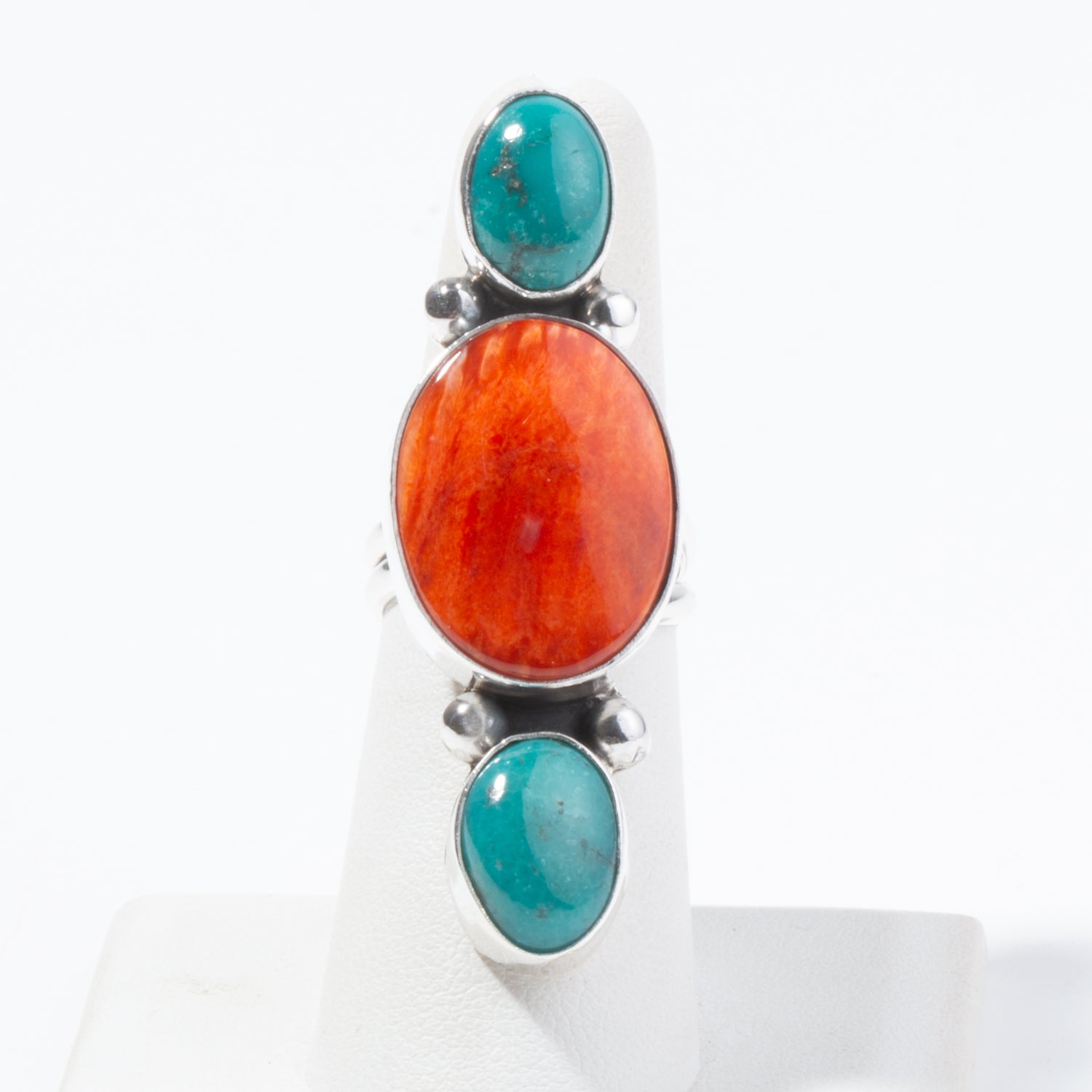Turquoise Spiny Oyster Ring (by Mildred Parkhurst)