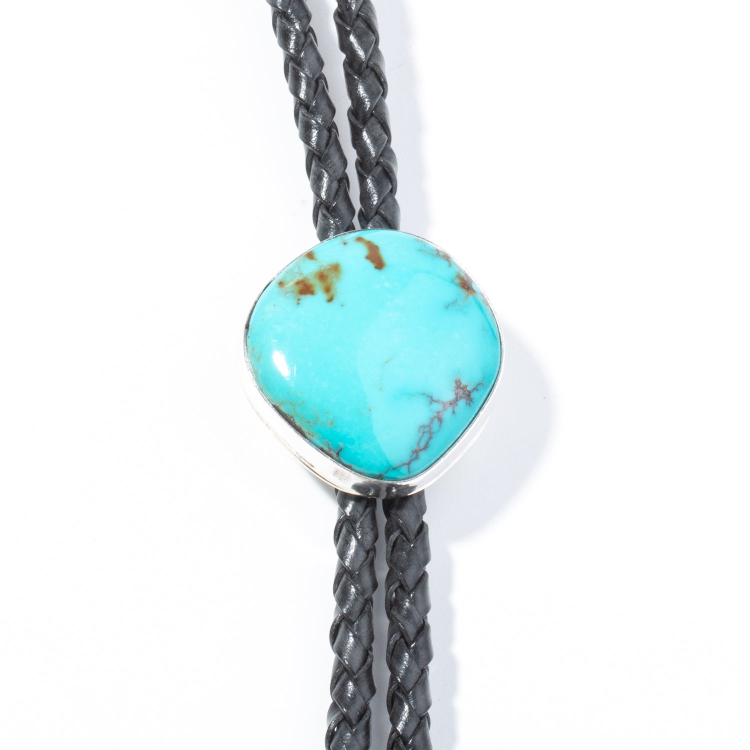 Natural Turquoise Bolo Tie (by Mildred Parkhurst)