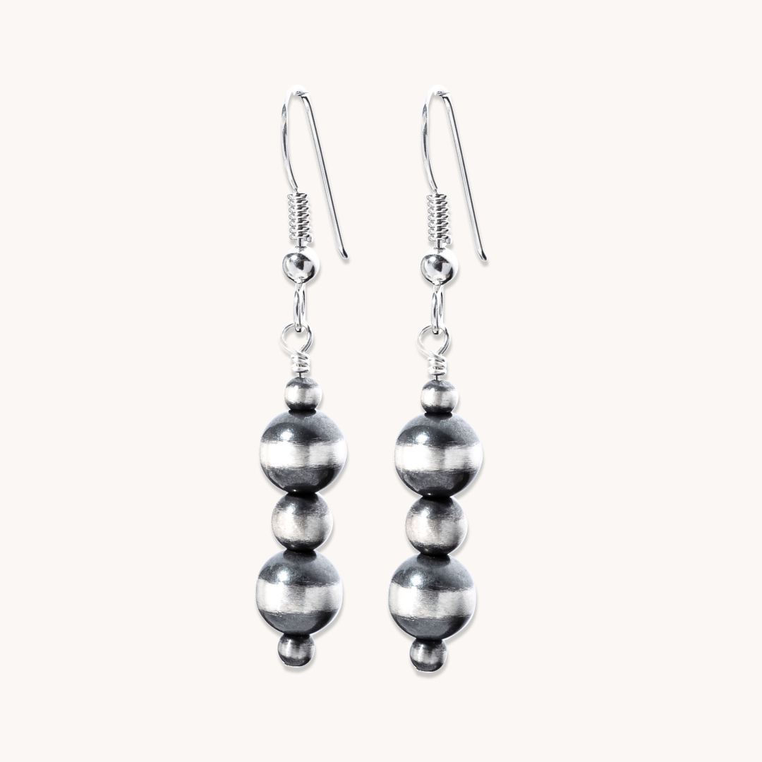 Desert Blossom: Flower Bud Earrings (Rustic Patina)