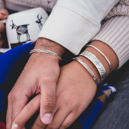 Stackable Cuff Bracelet in Sterling Silver