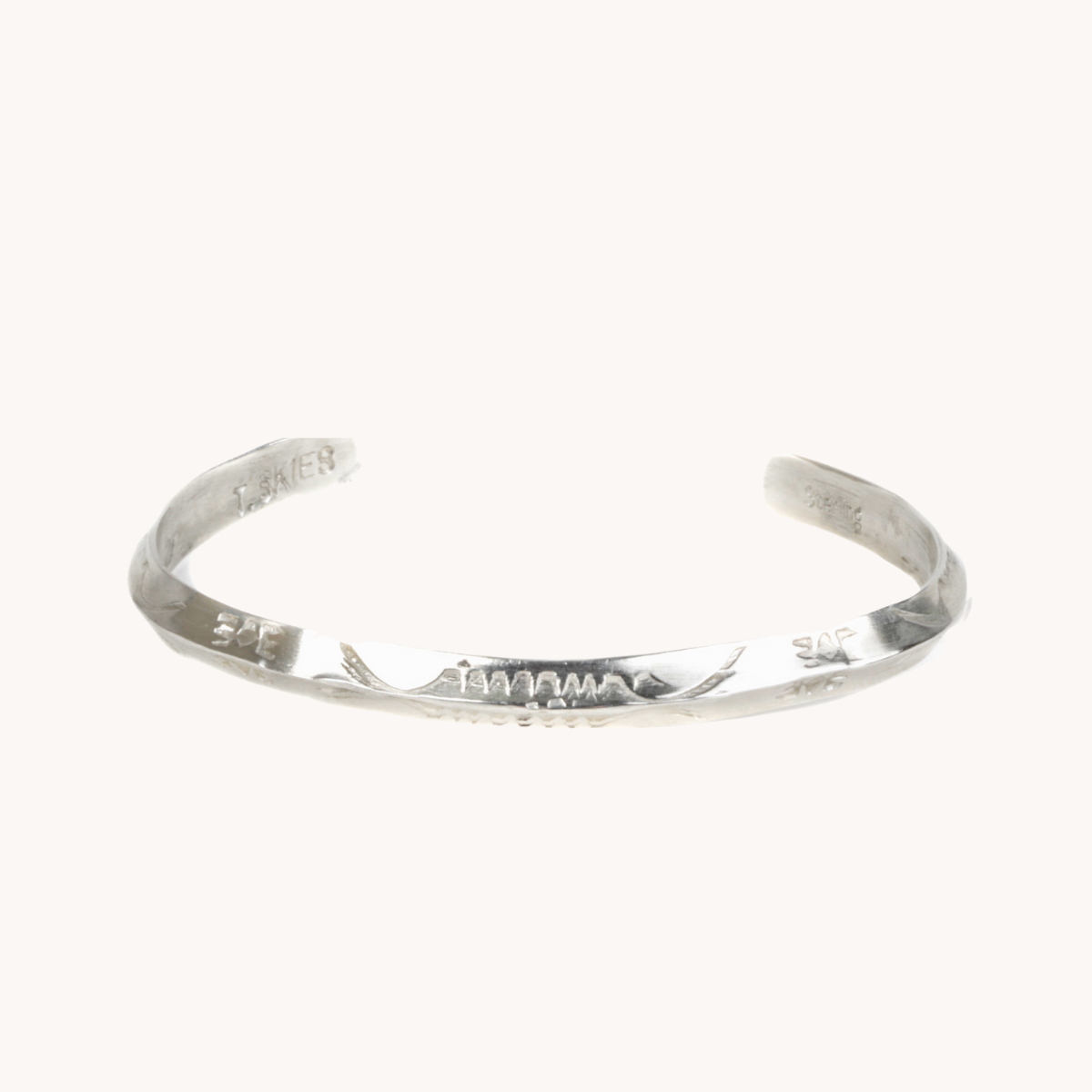Handcrafted Silver Triangle Stacker Bracelet | T.Skies Jewelry