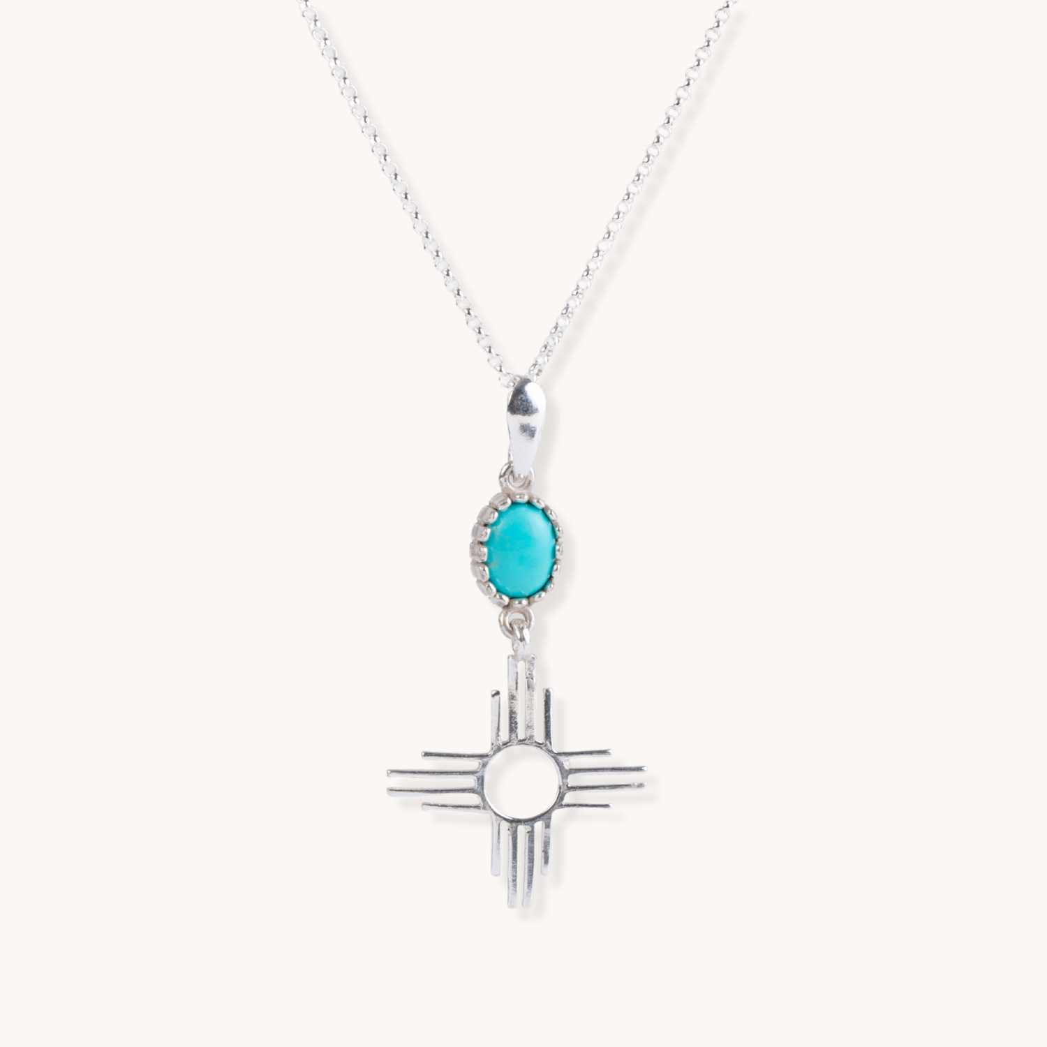 Silver and Turquoise Necklace by TSkies