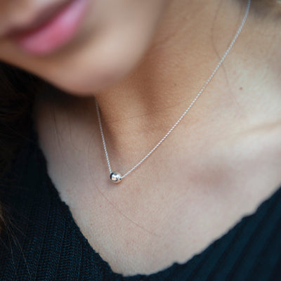 Simple Single Silver Pearl Necklace | T.Skies Jewelry