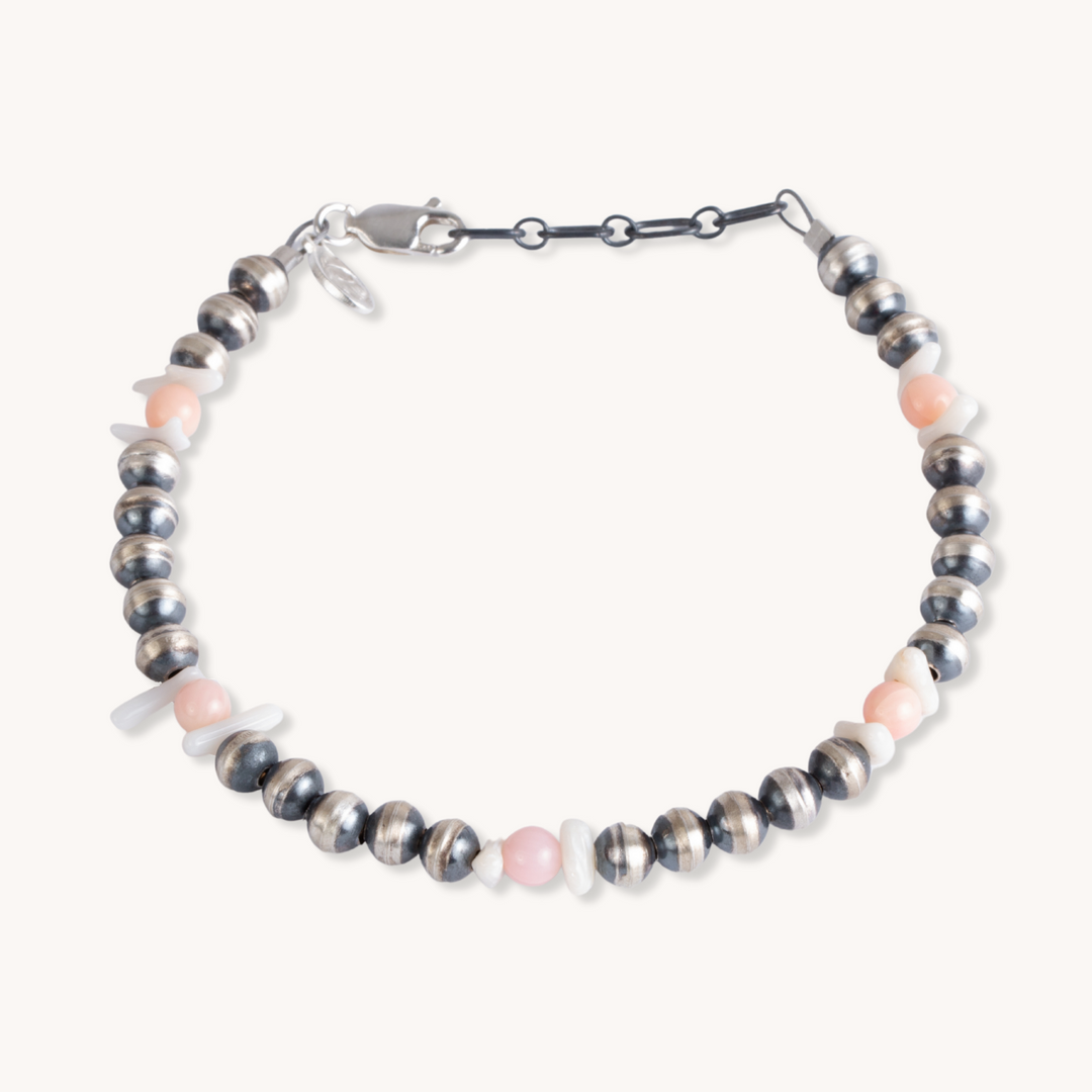 Silver Bead Bracelet by TSkies