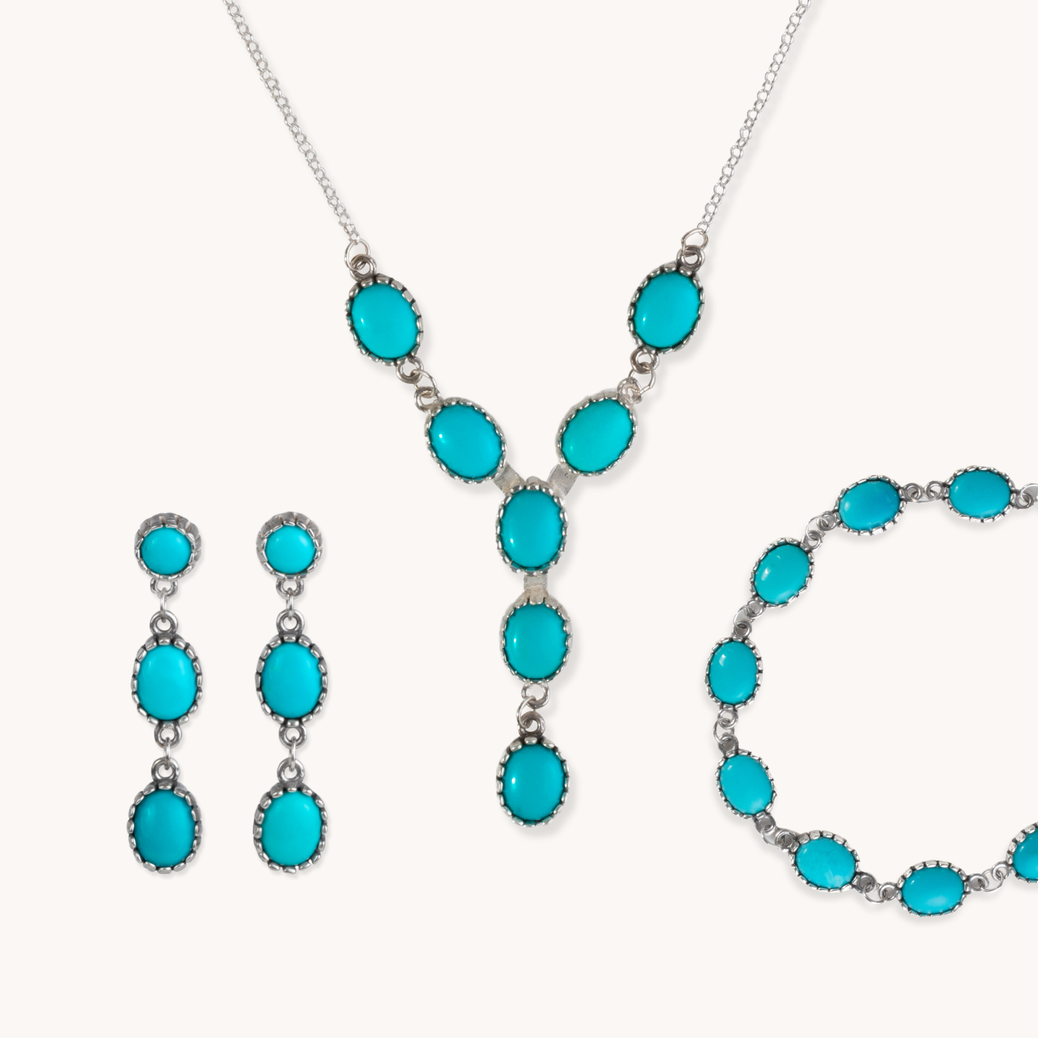 Turquoise 3Piece Jewelry Set, Shop Southwest Jewelry Set by TSkies T