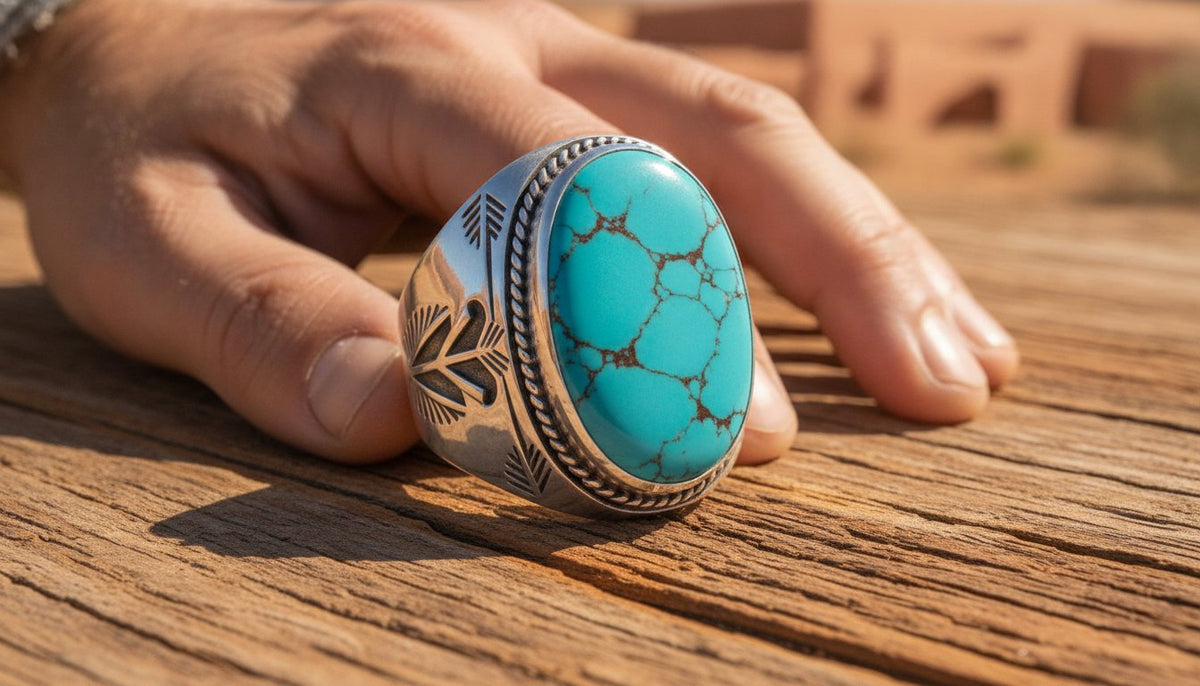 The Soul of the Stone: Debunking Myths About Men's Turquoise Silver Rings
