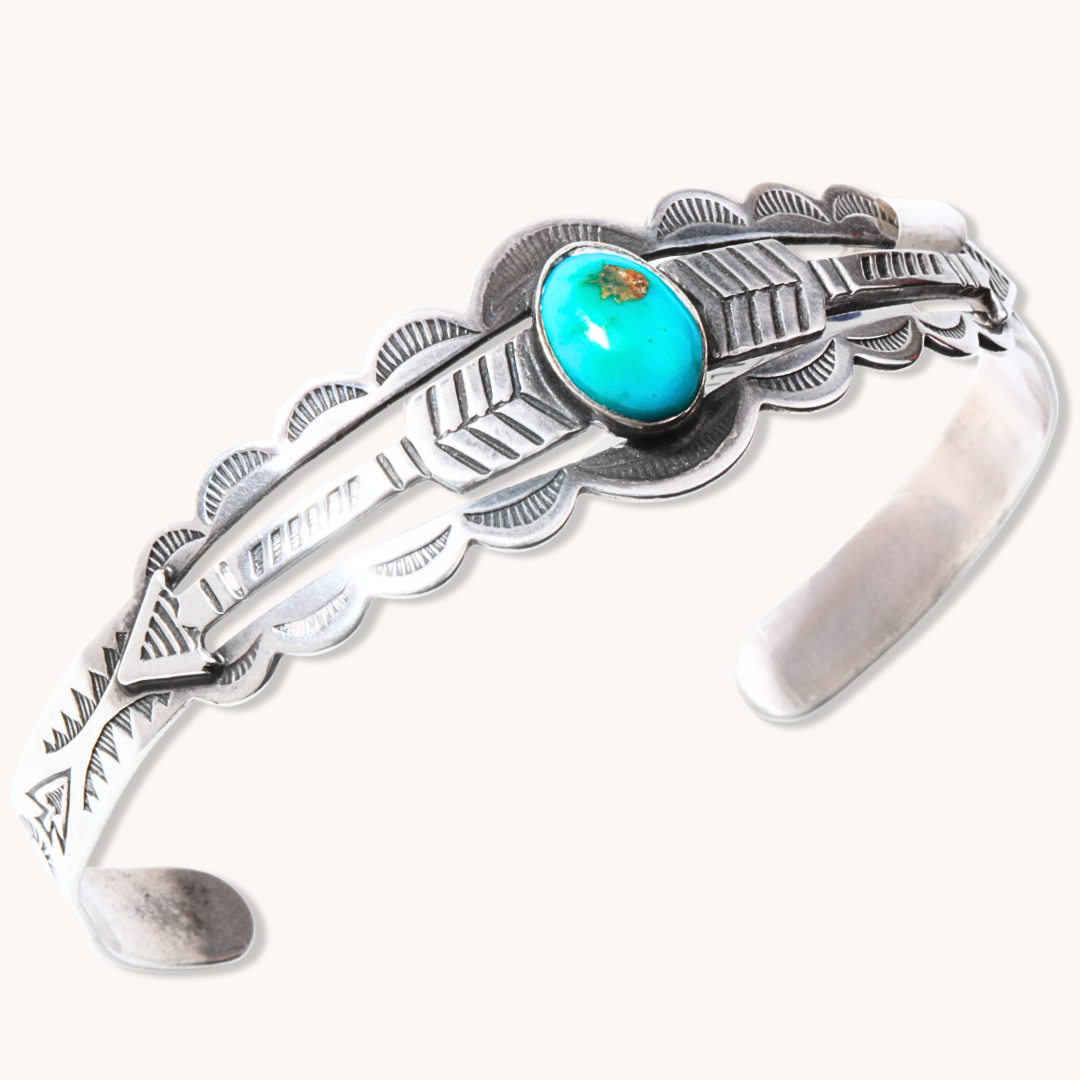 1940s Vintage Turquoise Bracelet