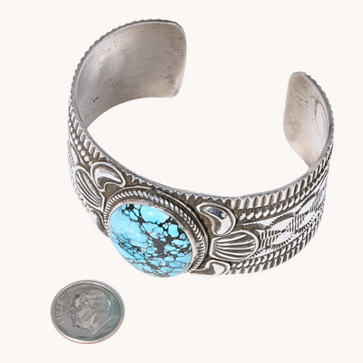 Kingman Turquoise Statement Cuff Bracelet