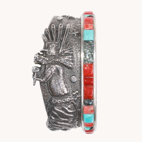 Kachina Dancer Turquoise Cuff Bracelet