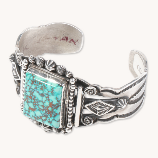 Square Turquoise Statement Cuff