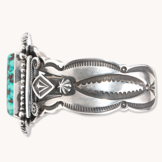 Square Turquoise Statement Cuff