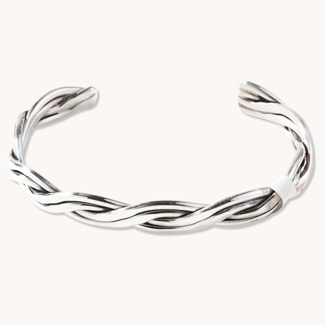 Tahe Braided Silver Bracelets