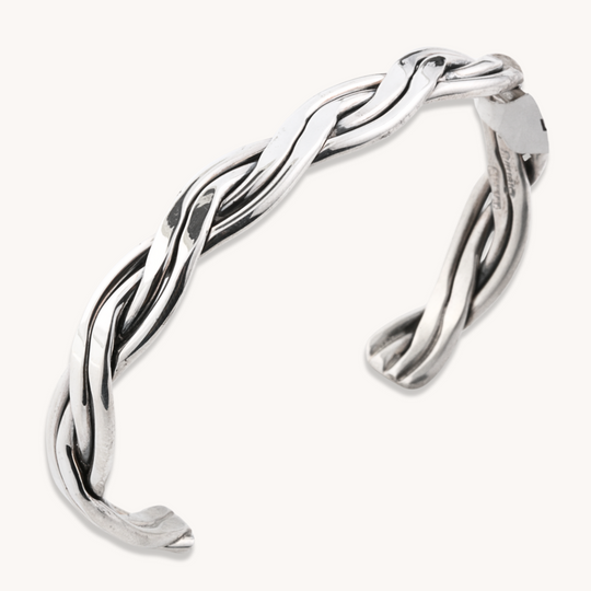 Tahe Braided Silver Bracelets