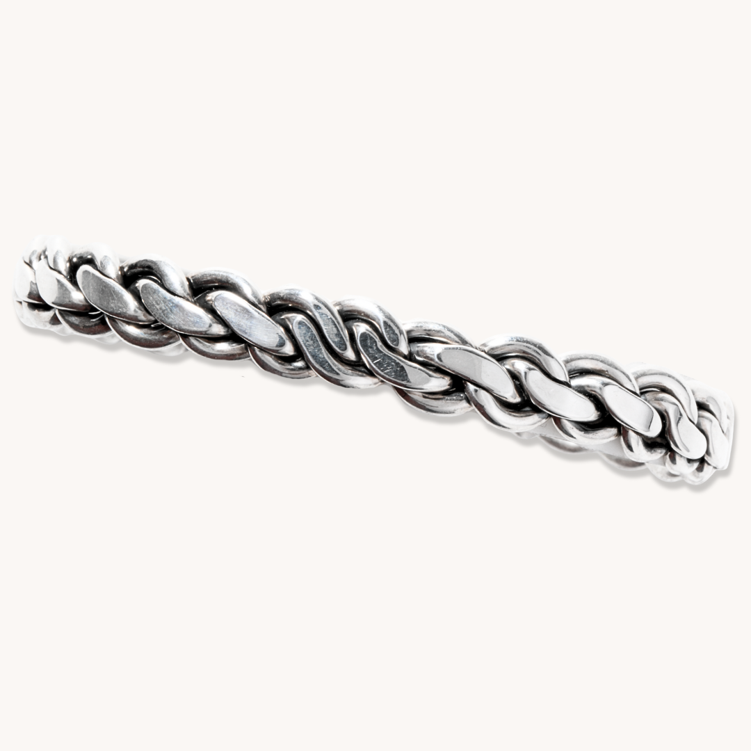 Braided Sterling Silver Cuff Bracelet