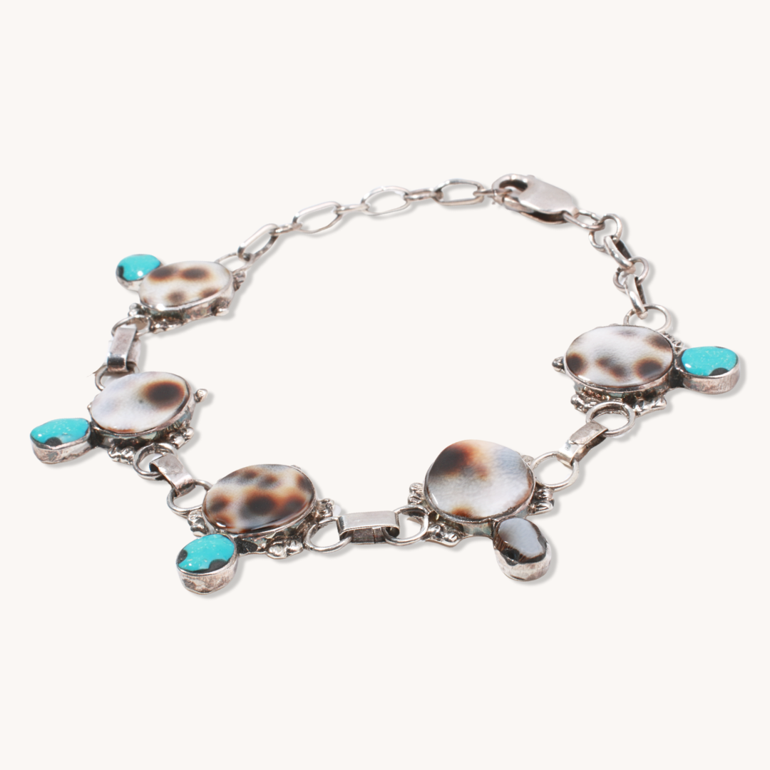 Turtle Inlay Chain Bracelet