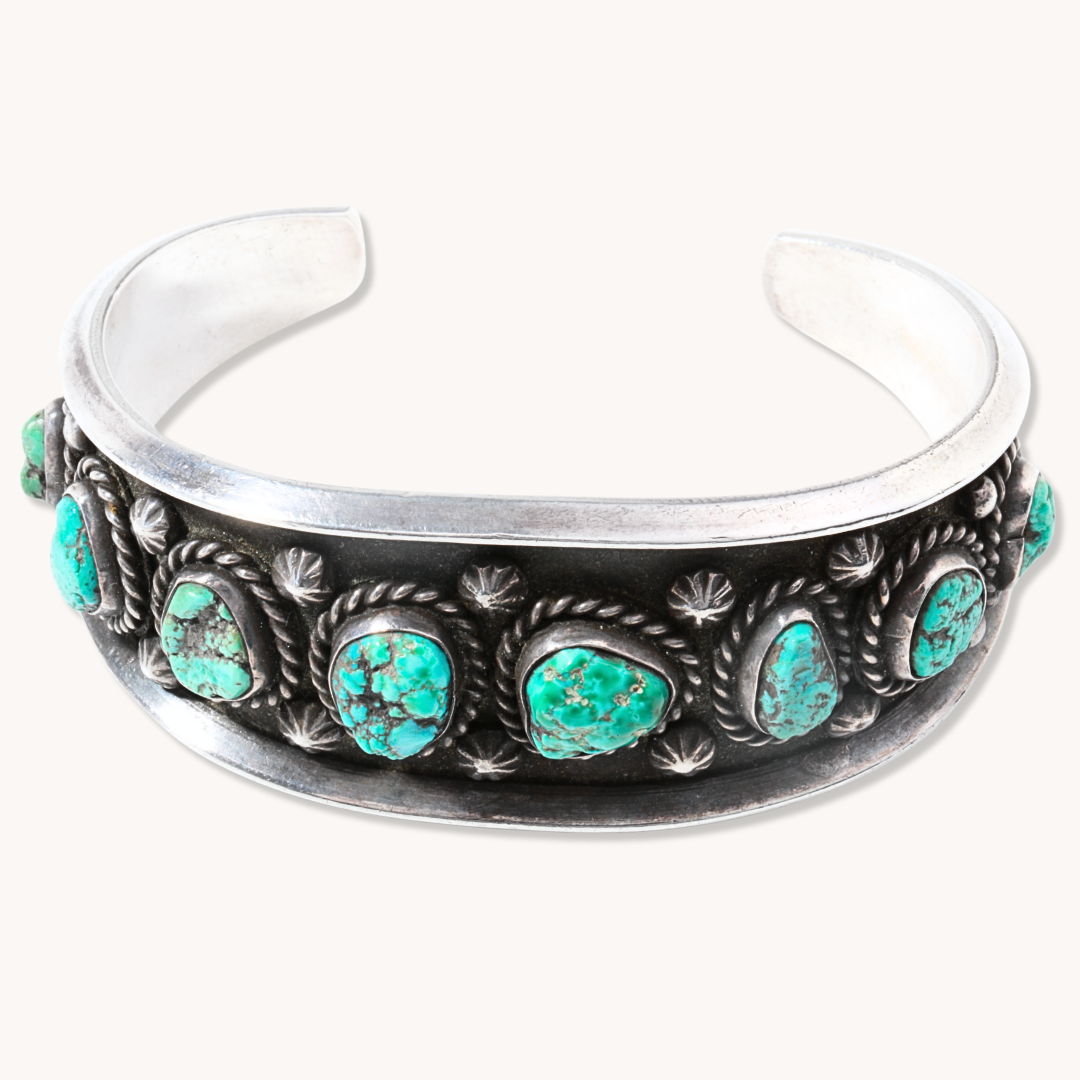 Vintage Turquoise Row Bracelet