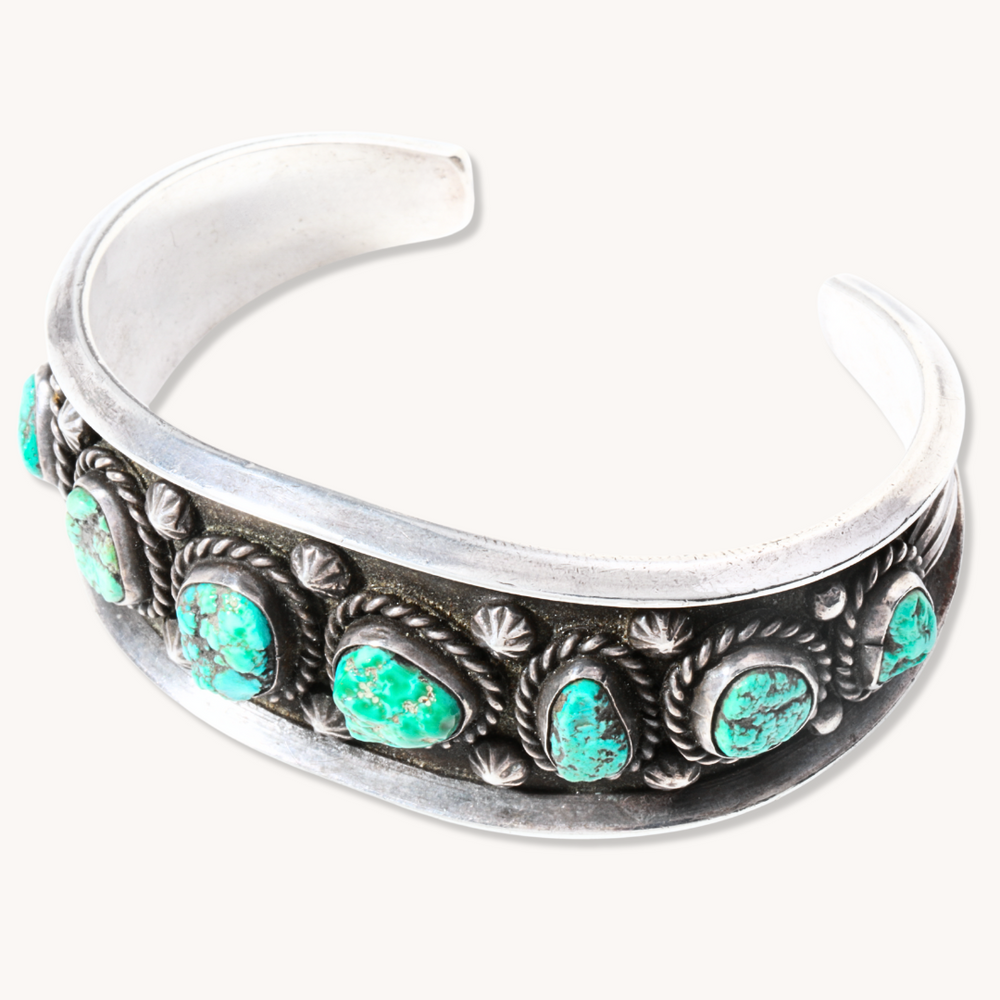 Vintage Turquoise Row Bracelet
