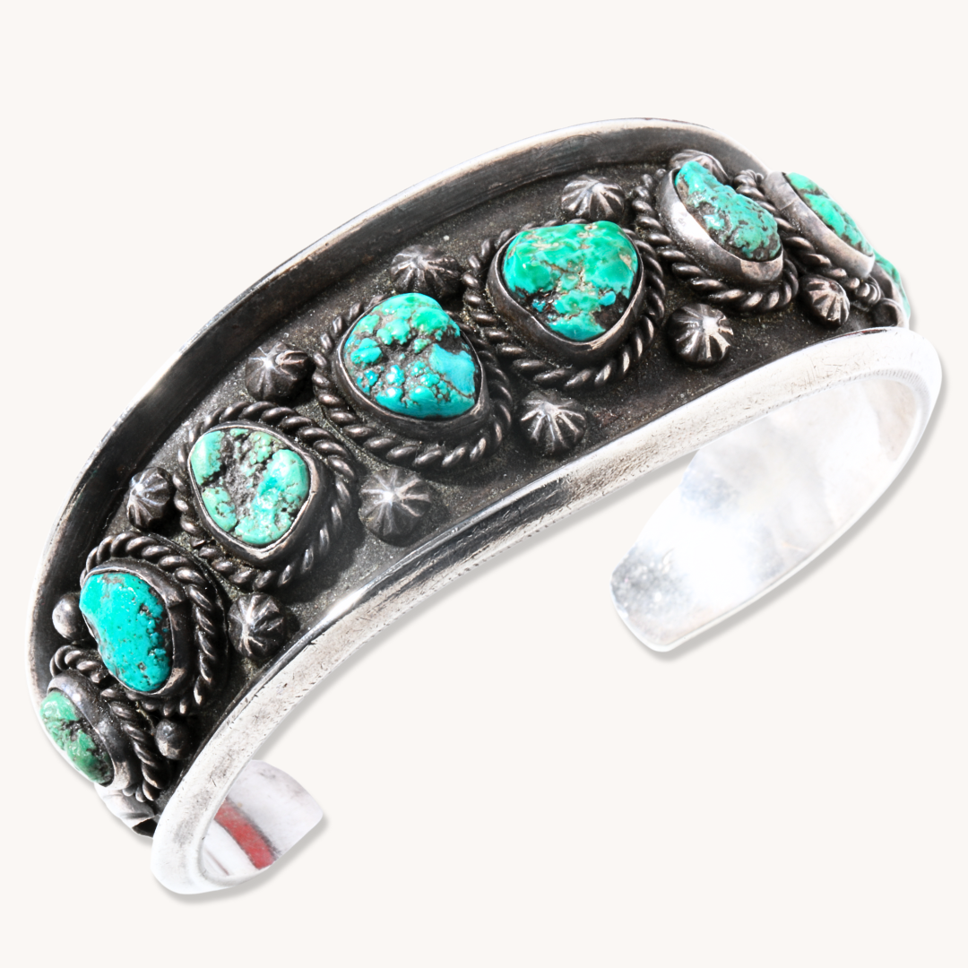 Vintage Turquoise Row Bracelet