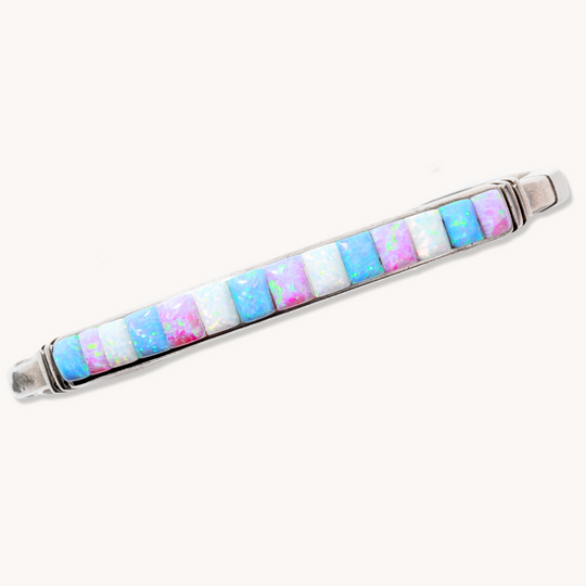 Multicolor Opal Inlay Bracelet