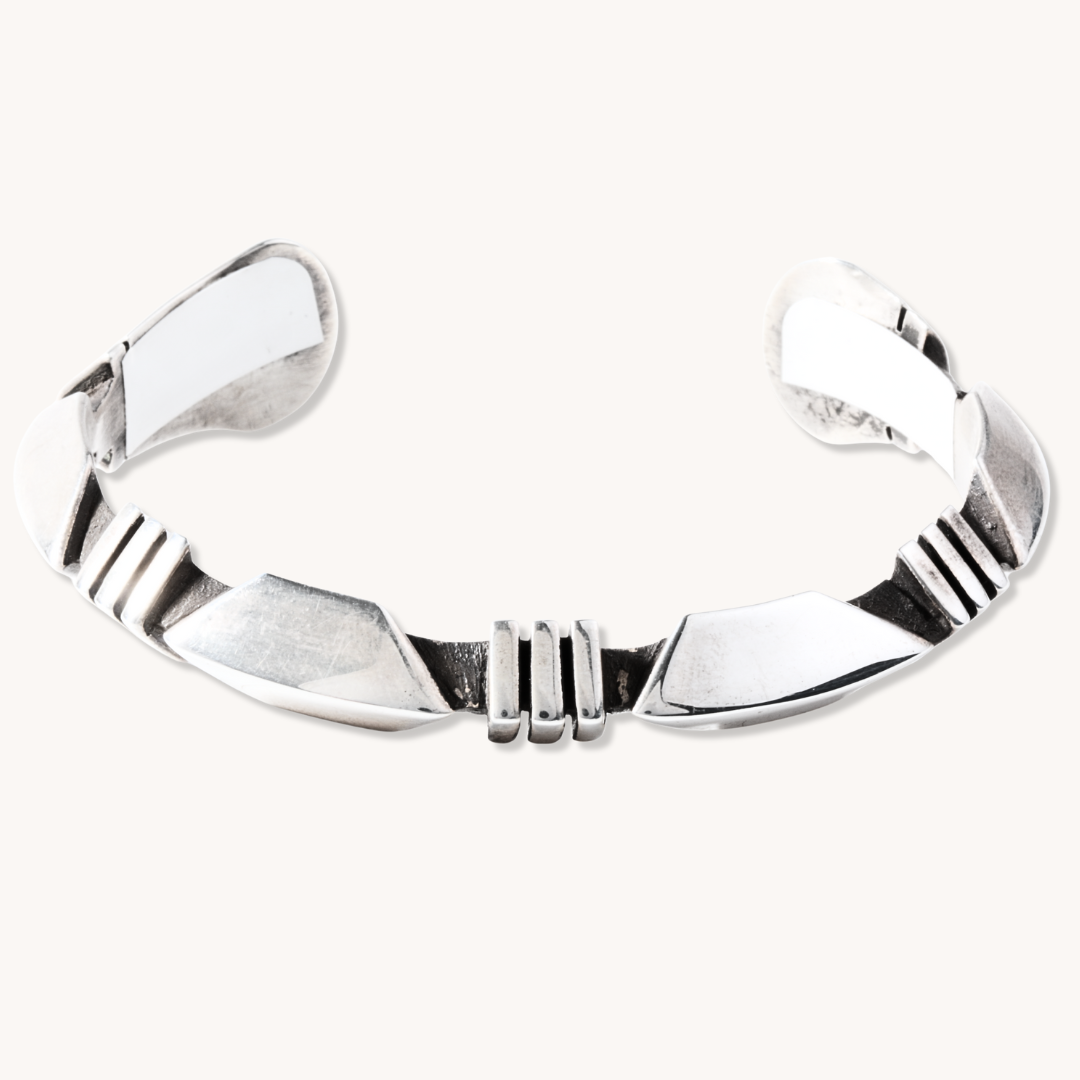 Hand-Cut Geometric Stackable Bracelet