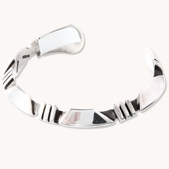 Hand-Cut Geometric Stackable Bracelet