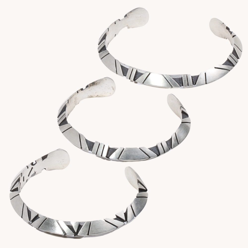 Geometric Cuff Bracelet (Size 7 1/4)