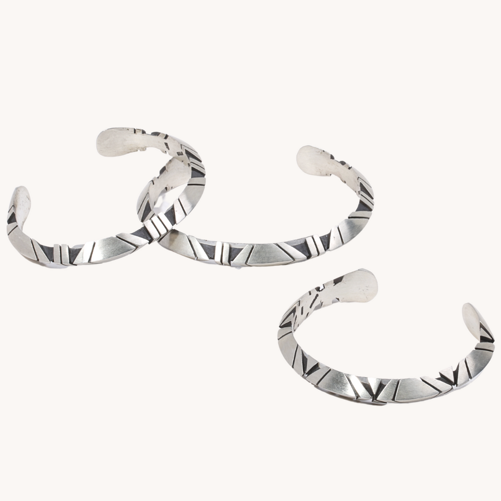 Geometric Cuff Bracelet (Size 7 3/4)