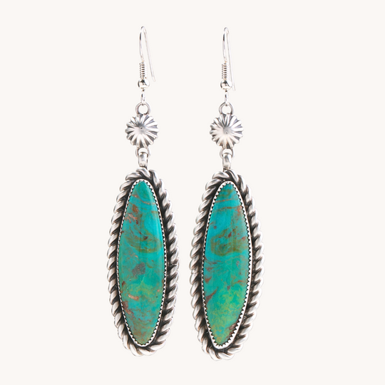 Statement Turquoise Dangle Earrings