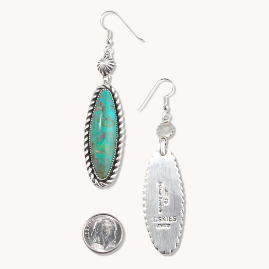 Statement Turquoise Dangle Earrings