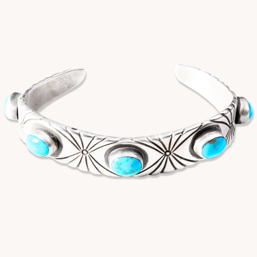 Wave Turquoise Cuff Bracelet