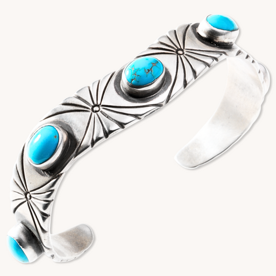 Wave Turquoise Cuff Bracelet