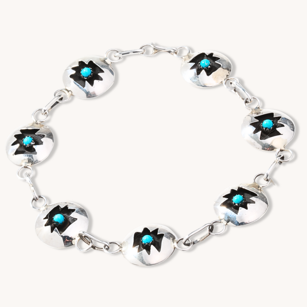 Turquoise Shadowbox Chain Bracelet