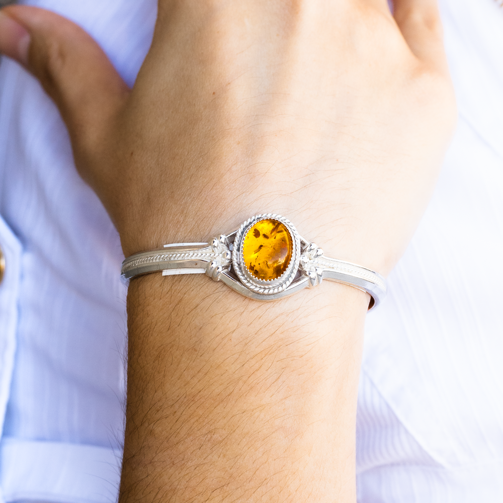 Amber Cuff Bracelet